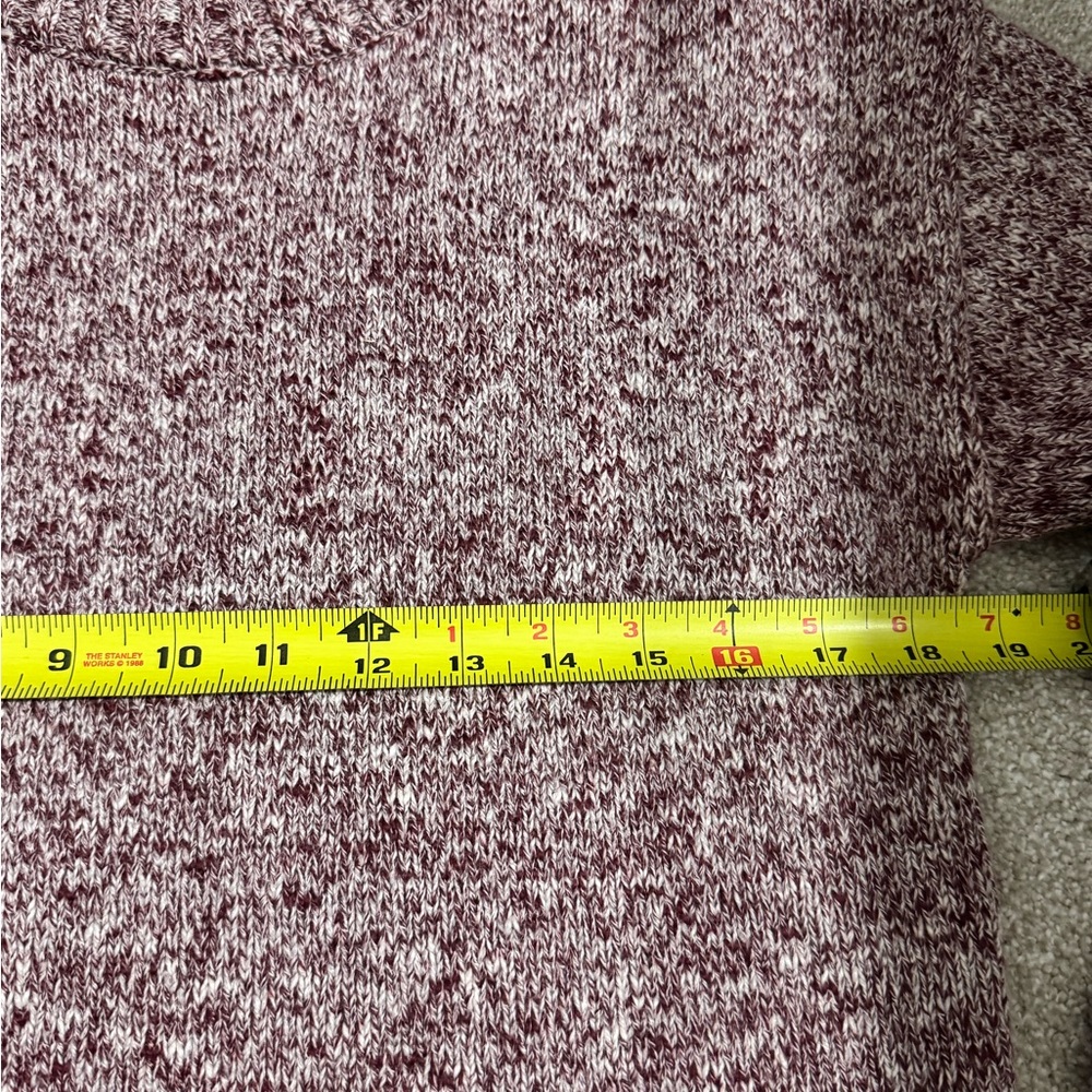 J. Crew Women’s Puff Sleeve Pullover Knit Sweater Cotton  Linen Blend Medium Red - Picture 8 of 8
